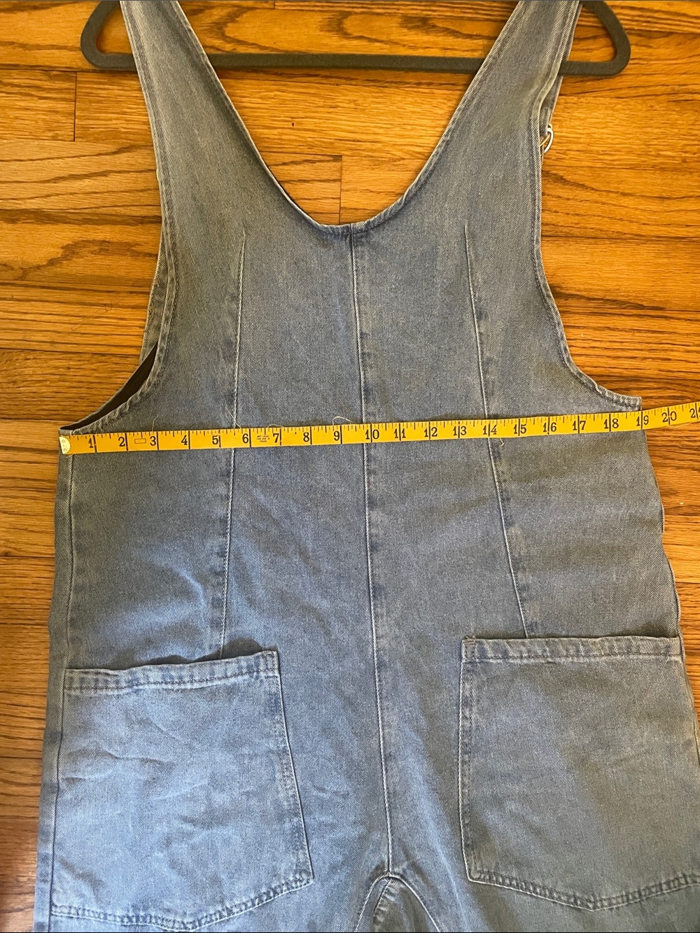 Relaxed Denim Jumpsuit in Light Classic  Blue - Picture 9 of 9